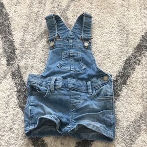 Jean Overalls Shorts Romper Size 4
